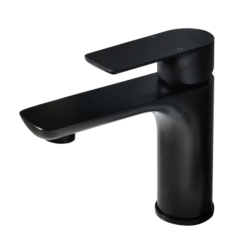 Single Hole Single-Handle Bathroom Faucet with Water Supply Lines