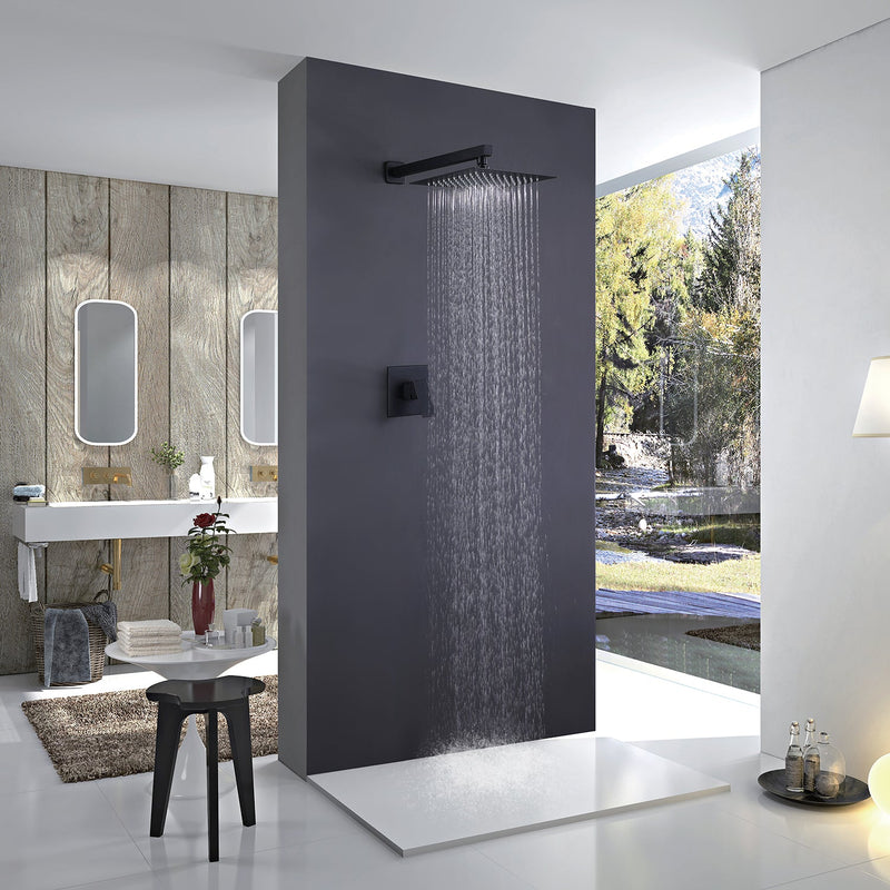 Modern Wall Mounted Ultra-thin Square Shower Bar System