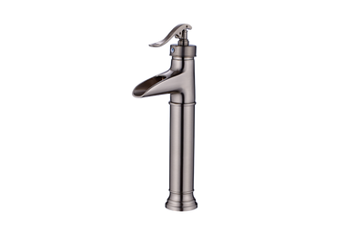 Single Handle Single Hole Bathroom Faucet with Waterfall Spout