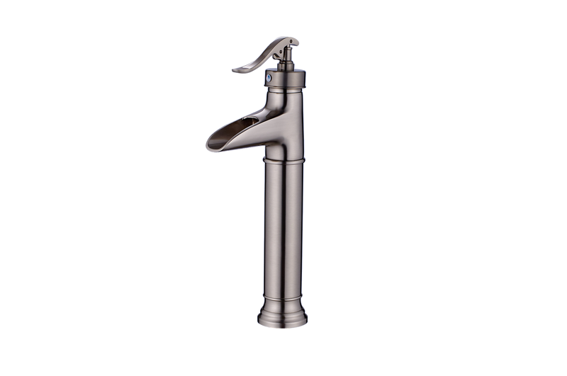 Single Handle Single Hole Bathroom Faucet with Waterfall Spout