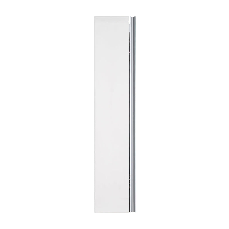 30 in. W x 28 in. H Rectangular Surface Mount LED Mirror Medicine Cabinet in White