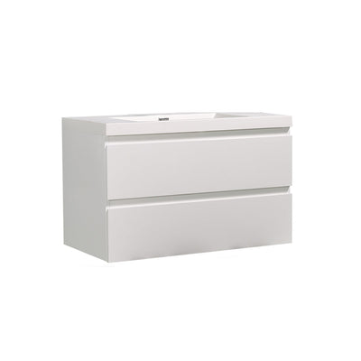 23.6 in. W x 18.9 in. D x 22.5 in. H Bath Vanity in White with White Vanity Top and Basin