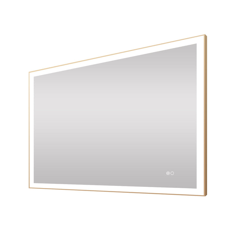 48 in. W x 36 in. H Aluminium Framed Rectangular LED Light Bathroom Vanity Mirror