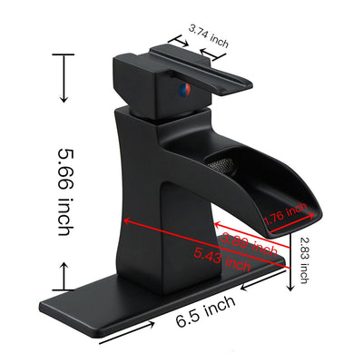 Single Hole Single-Handle Low-Arc Bathroom Faucet with Drain Assembly