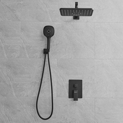 Single-Handle 2-Spray of Rain Shower Head System Shower Faucet and Handheld Shower Kit