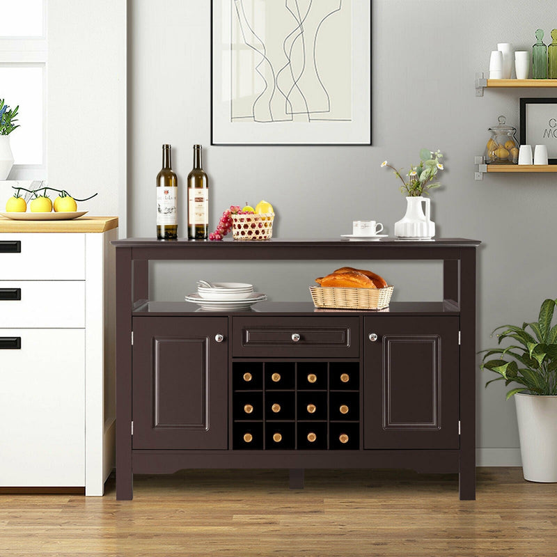 Elegant Classical Multifunctional Wooden Wine Cabinet