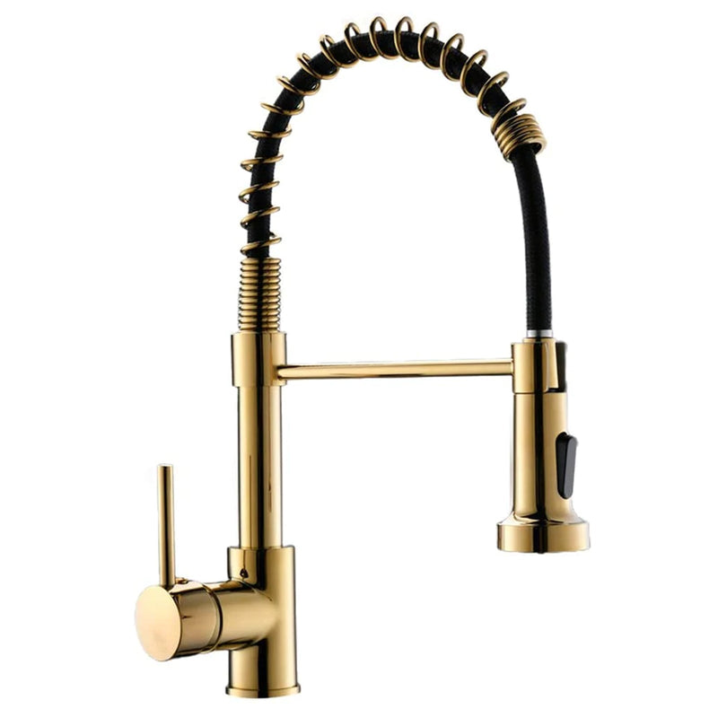 Single Handle Pull Down Sprayer Kitchen Faucet with 360℃ Rotation