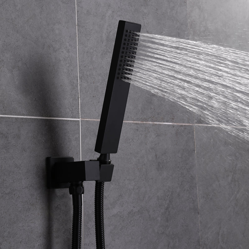 Wall Mounted Large Flow Thermostatic Shower System With Rough-In Valve