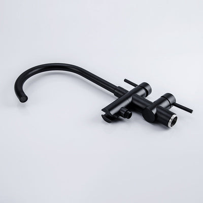 Free Standing Tub Faucet Floor Bathroom Shower in Matte Black