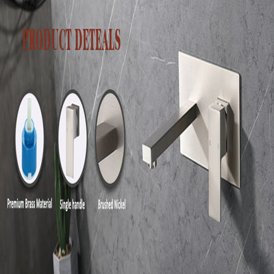 Wall Mount Faucet for Bathroom Sink or Bathtub