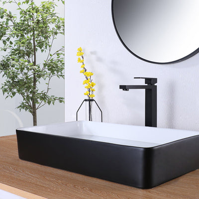 Single Hole Black Vessel Sink Bathroom Faucet