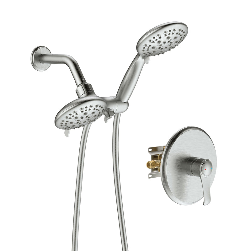 Single-Handle 6-Spray Round High Pressure Shower Faucet