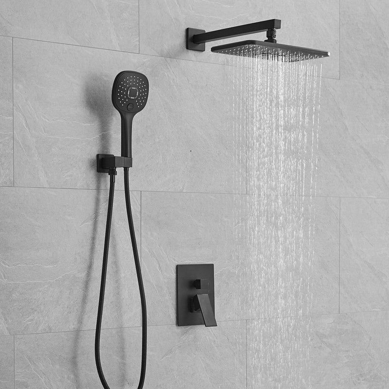 Single-Handle 2-Spray of Rain Shower Head System Shower Faucet and Handheld Shower Kit