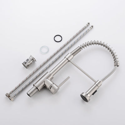 Single Handle Pull Down Sprayer Kitchen Faucet with 360℃ Rotation