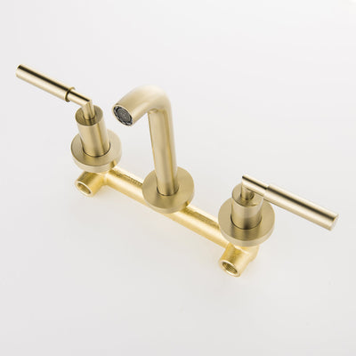 Wall Mounted Two Handles 3 Holes Best Bathroom Faucet