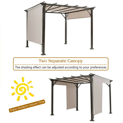 10' x 10' Metal Frame Patio Furniture Shelter