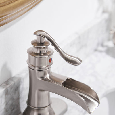 Sleek Stylish Single Hole Single-Handle Bathroom Faucet