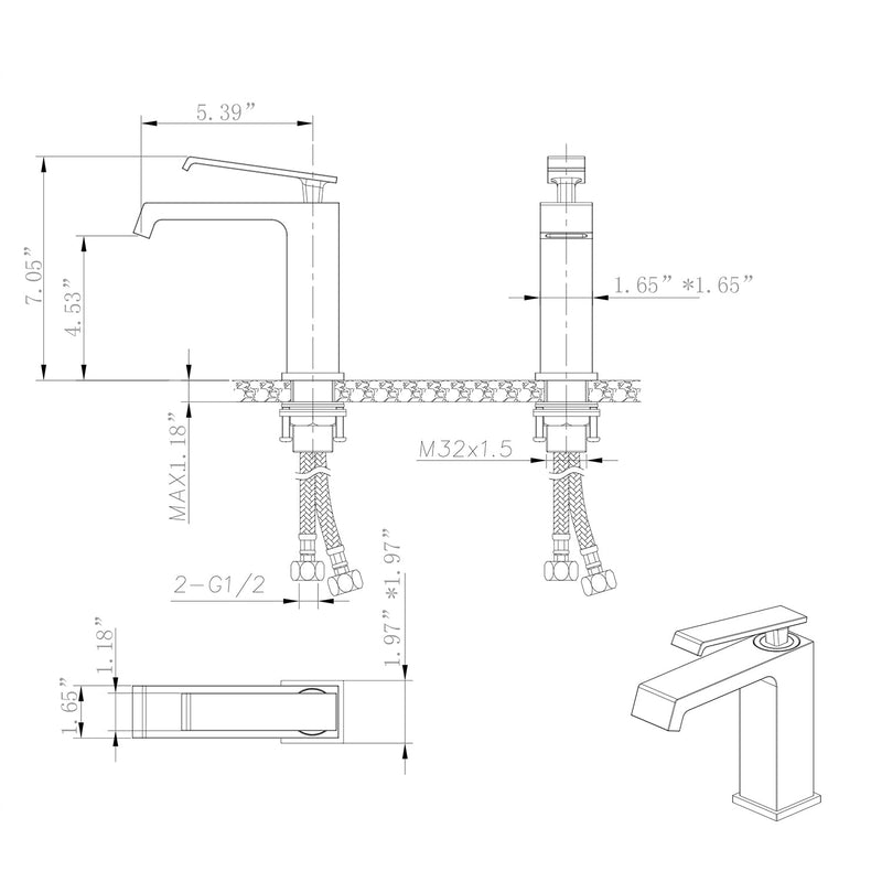 Single Hole Single-Handle Low Arc Bathroom Faucet in Matte Black