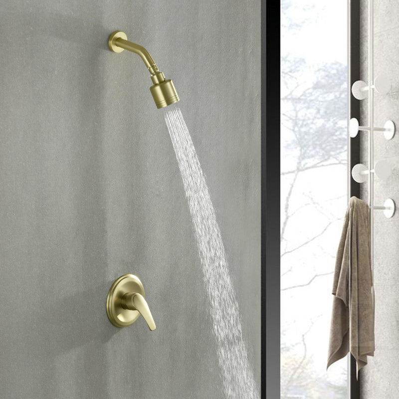 Single-Handle 1-Spray Round Shower Faucet with 360-Degree Ration