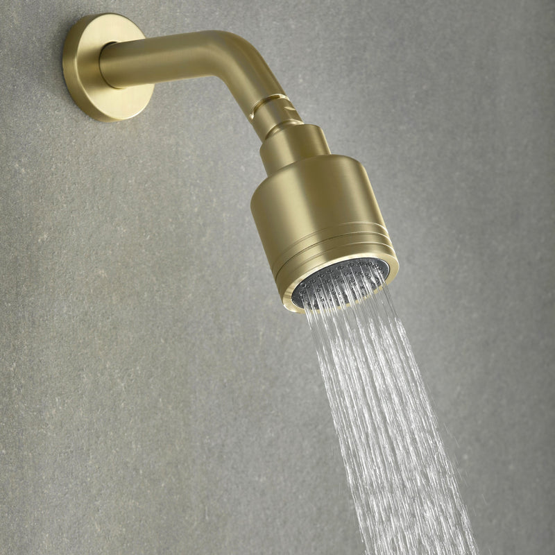 Single-Handle 1-Spray Round Shower Faucet with 360-Degree Ration