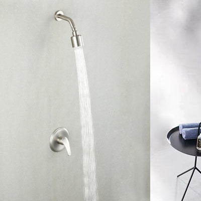 Single-Handle 1-Spray Round Shower Faucet with 360-Degree Ration