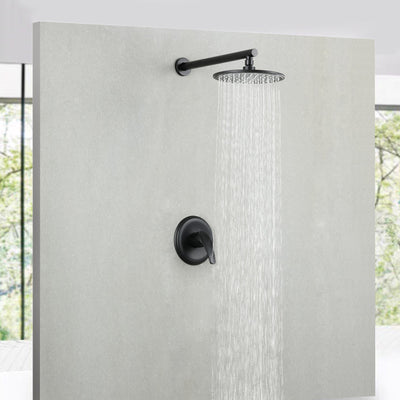 Single Handle 1-Spray Round Shower Faucet with 360¡ã Rotation (Valve Included)