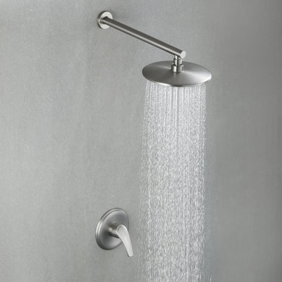 Single Handle 1-Spray Round Shower Faucet with 360¡ã Rotation (Valve Included)