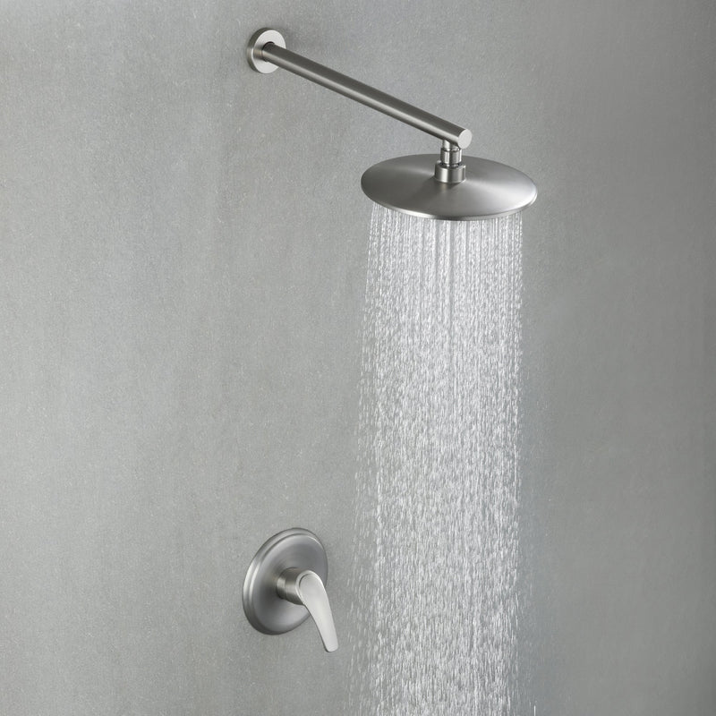 Single Handle 1-Spray Round Shower Faucet with 360¡ã Rotation (Valve Included)