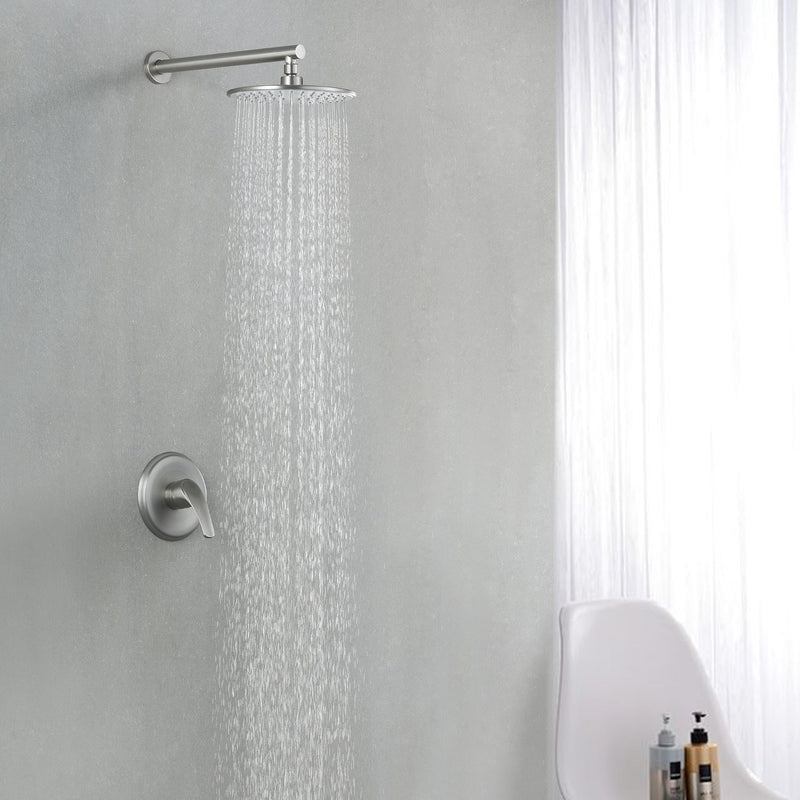 Single Handle 1-Spray Round Shower Faucet with 360¡ã Rotation (Valve Included)