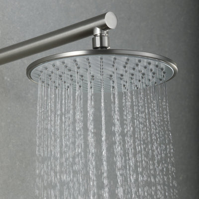 Single Handle 1-Spray Round Shower Faucet with 360¡ã Rotation (Valve Included)