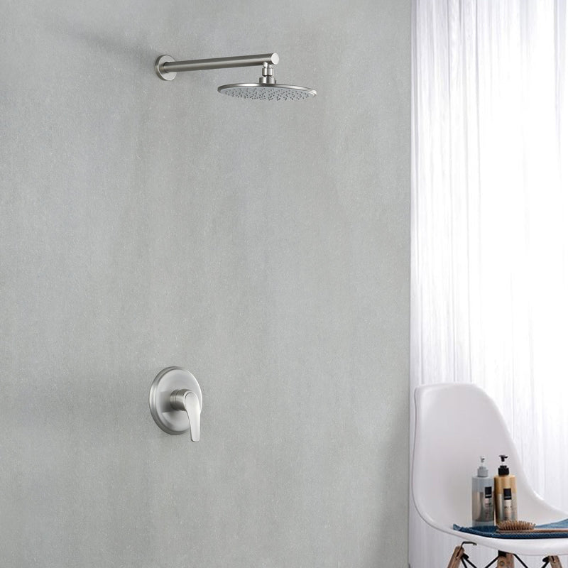 Single Handle 1-Spray Round Shower Faucet with 360¡ã Rotation (Valve Included)