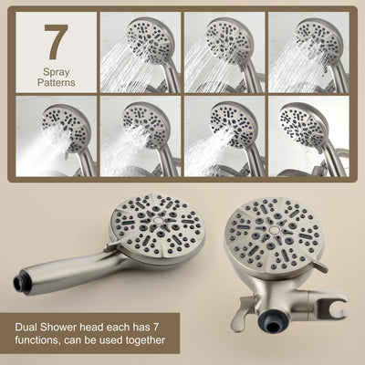 Luxurious 2-in-1 Shower Faucet set with Rough-in Valve