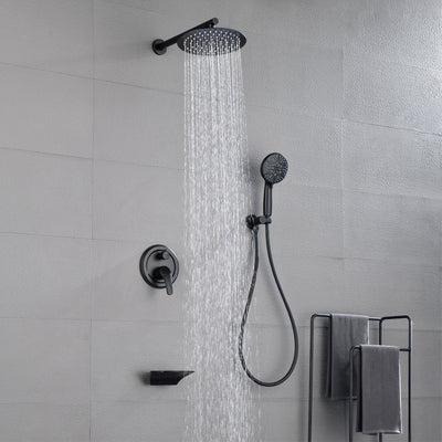 Single-Handle 3-Spray Round High Pressure Shower Faucet