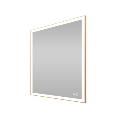 40 in. W x 32 in. H Aluminium Framed Rectangular LED Light Bathroom Vanity Mirror