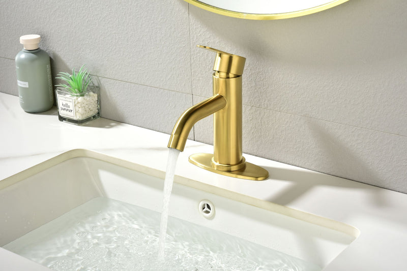 Single-Handle Single-Hole Bathroom Faucet