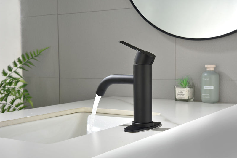 Single-Handle Single-Hole Bathroom Faucet