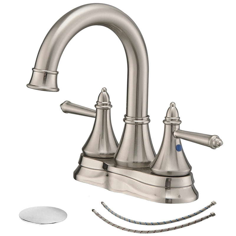 4 in. Centerset 2-Handle Bathroom Sink Faucet