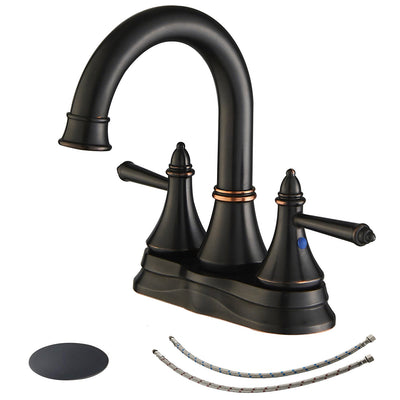 4 in. Centerset 2-Handle Bathroom Sink Faucet