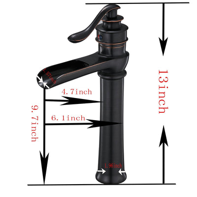 Single Handle Single Hole Bathroom Faucet with Deckplate Included and Supply Lines