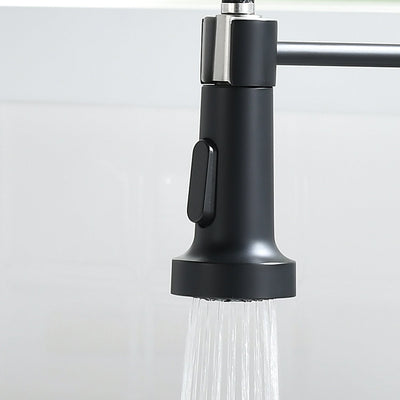 Single Handle Pull Down Sprayer Kitchen Faucet with 360℃ Rotation