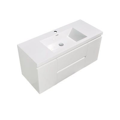 23.6 in. W x 18.9 in. D x 22.5 in. H Bath Vanity in White with White Vanity Top and Basin