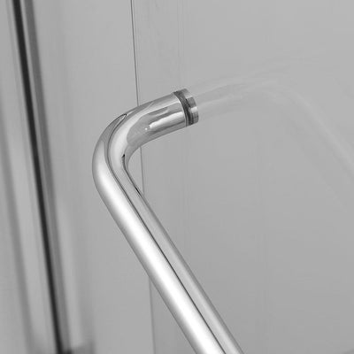 48 in. W x 72 in. H Sliding Semi-Frameless Shower Doors Clear Glass