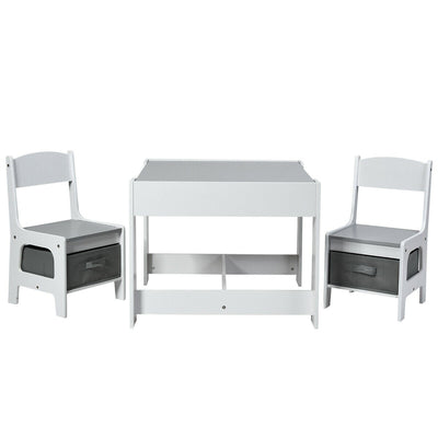 Kids Table Chairs Set With Storage Boxes