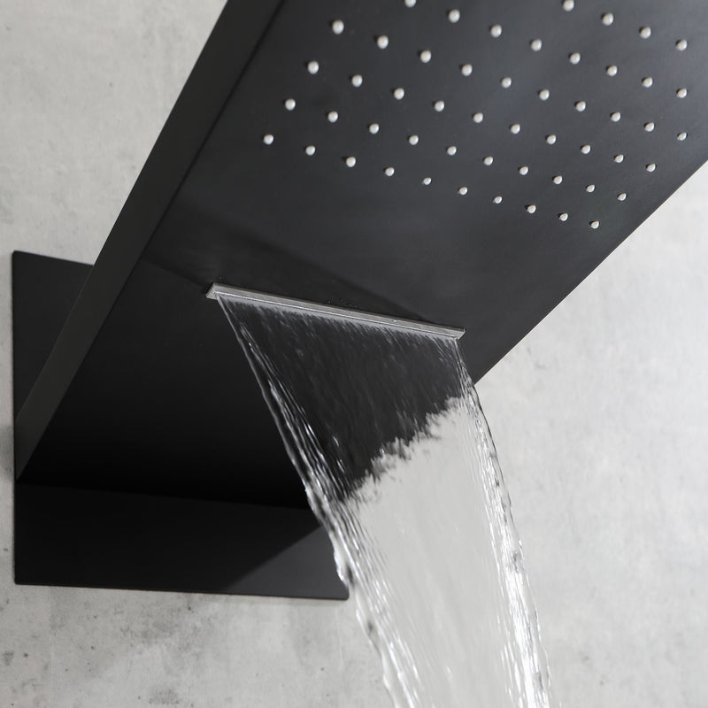 Waterfall Rainfall Shower Head with Handheld