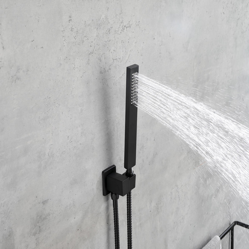 Waterfall Rainfall Shower Head with Handheld