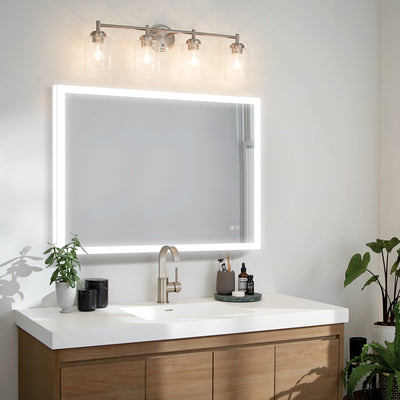 40-in W x 32-in H LED Lit Mirror Rectangular Fog Free Frameless Bathroom Vanity Mirror