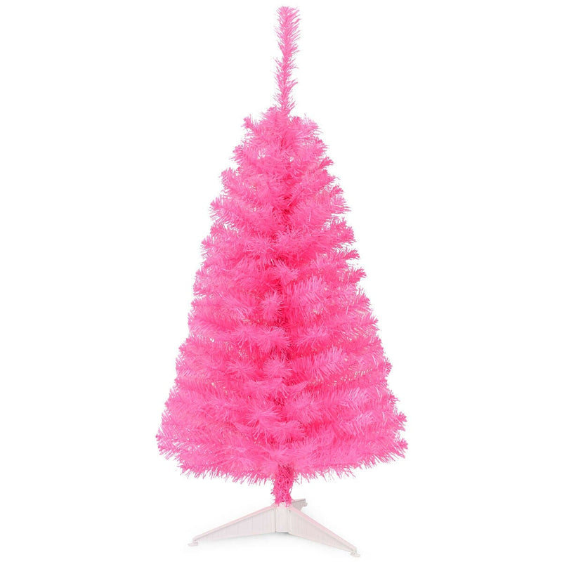 3 Feet Unlit Artificial Christmas Halloween Mini Tree with Plastic Stand