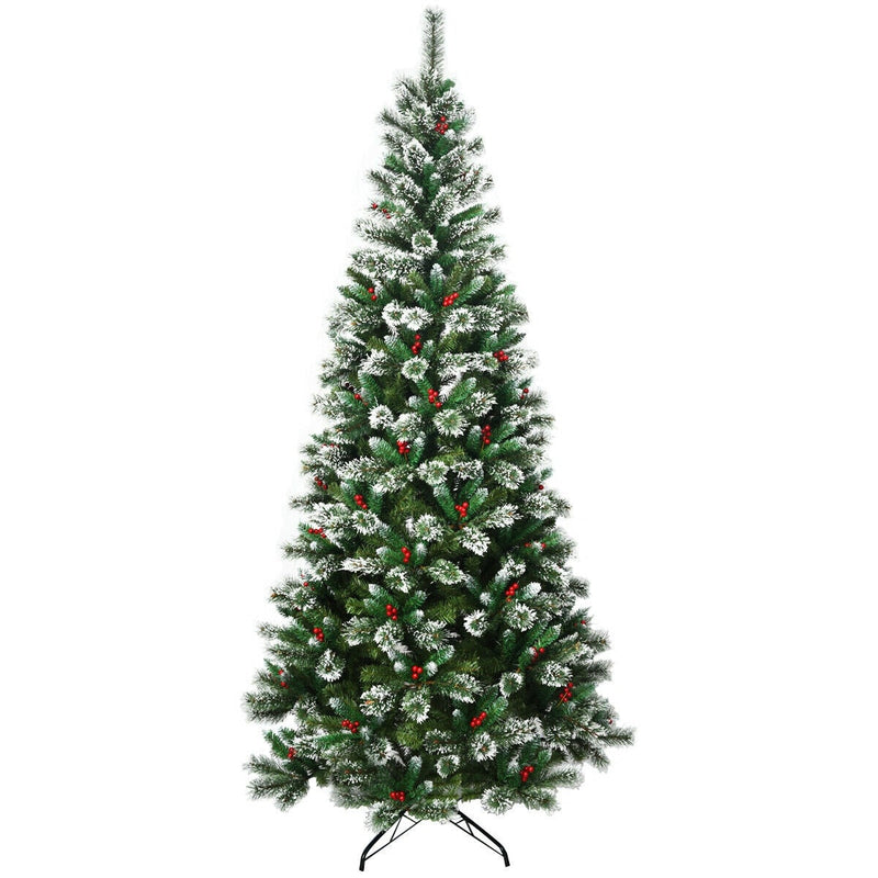 Snow Flocked Artificial Christmas Hinged Tree