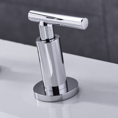 Two Handle High Arc Widespread Bathroom Sink Faucet 3 Hole