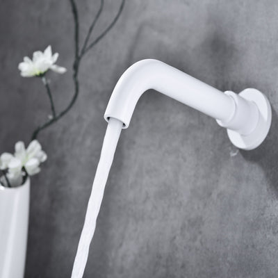 Single Lever Handle Wall Mounted Bathroom Faucet